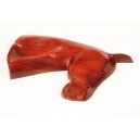 Ashtray in the shape of horse head, wood BrazilWood