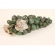 Grape agate green with silver leaf.