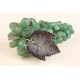 Grape agate green with silver leaf.